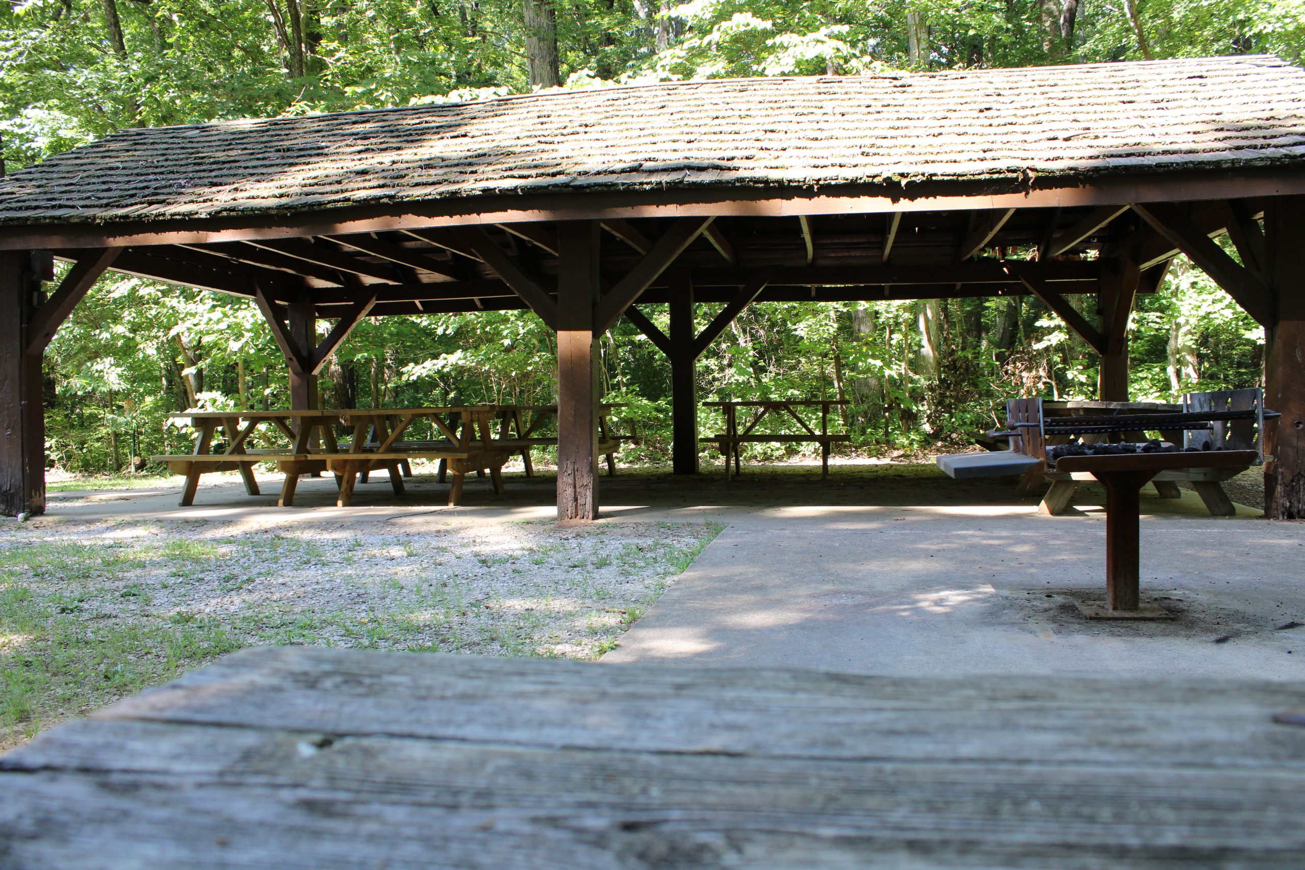 Oak Ridge Shelter at Spring Mill State Park