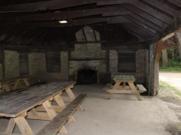 Butternut Shelter at Spring Mill State Park